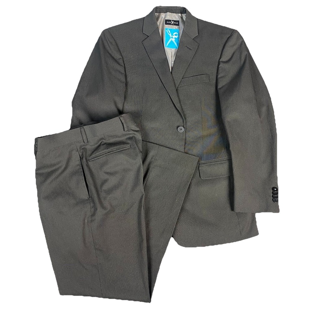 Vintage Marc Ecko‎ 2-Piece Suit Set Blazer Sport Jacket 38S Pants 32x32